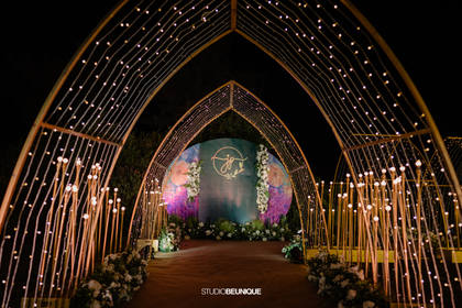 Gate / Entrance and Backdrop — Reception decor — Taj Exotica